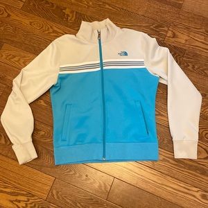 North Face full zip sweater jacket
